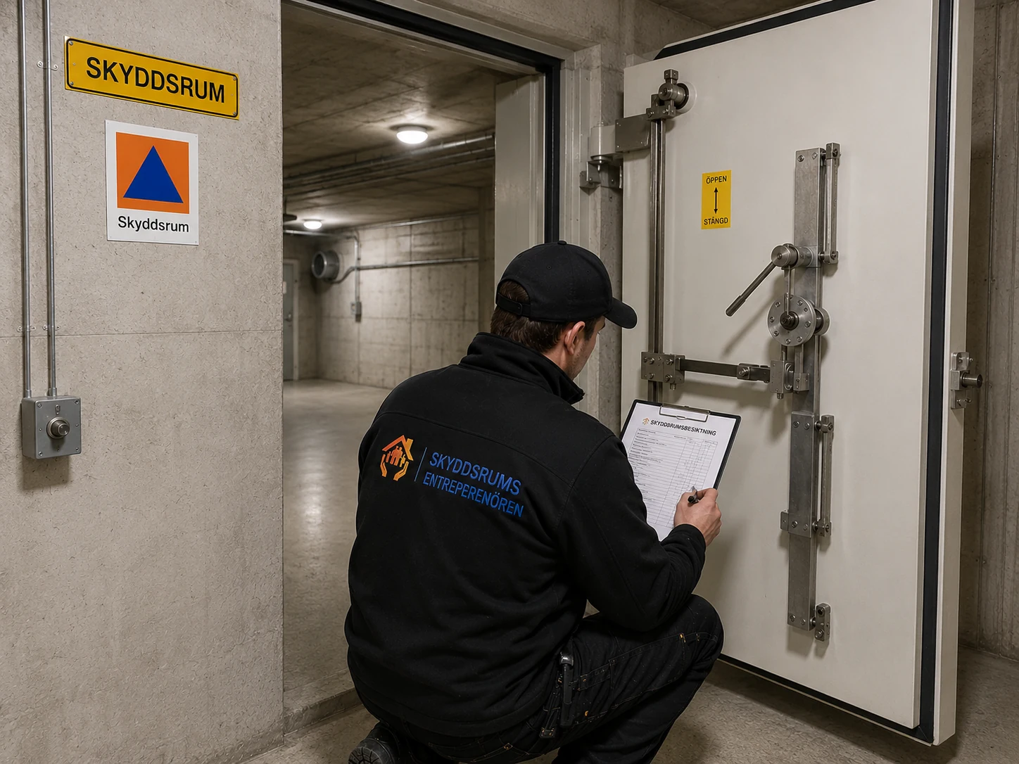 Skyddsrumsbesiktning av Skyddsrumsentreprenören